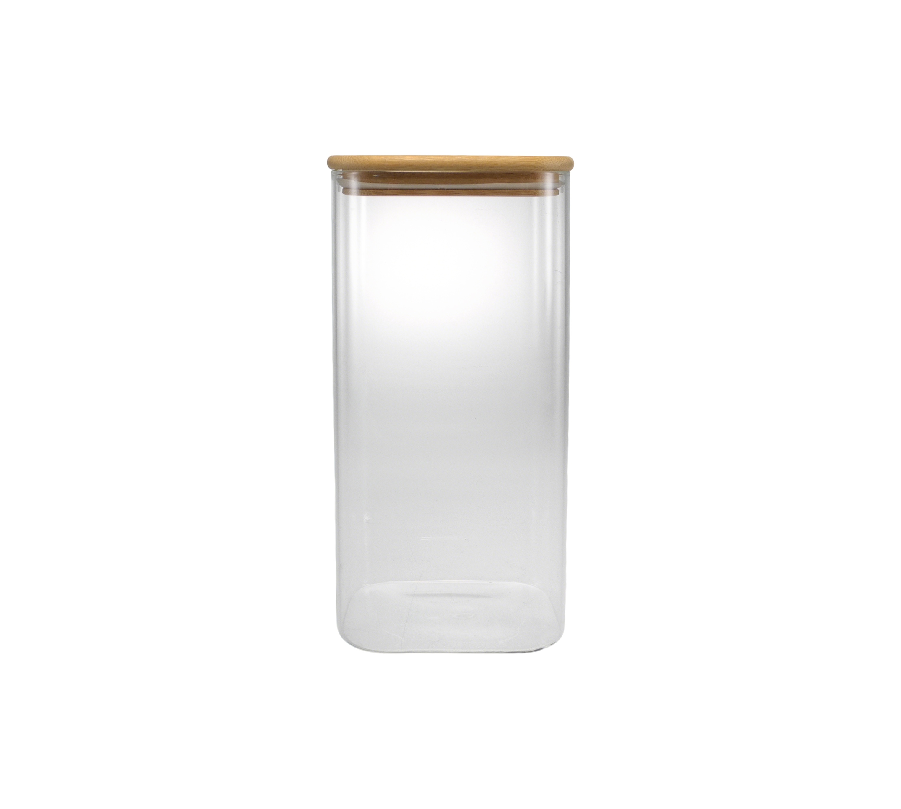 Square Clear Glass Storage Jar Made of High Borosilicate Glass YD-STJ-208