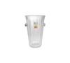 Plated Vertical Striped Glass Water Cup YD-CUP-178