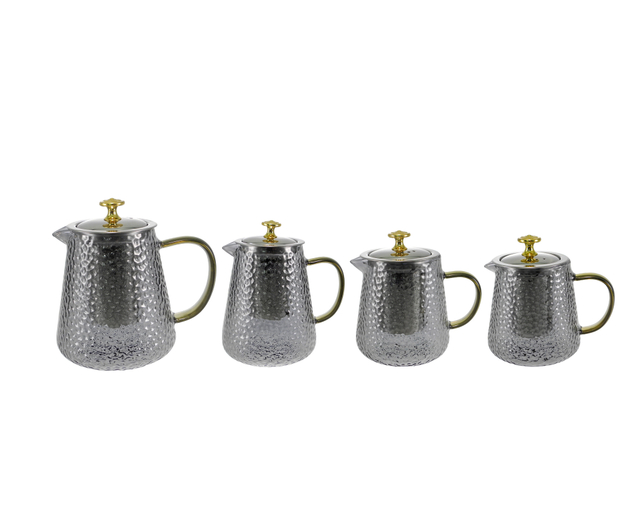 Dot-relief Grey Glass Kettle YD-KEL-016
