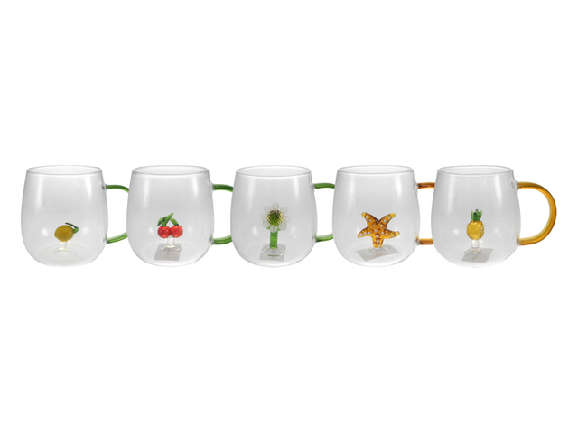 Glass Water Cup with Handle YD-CUP-158
