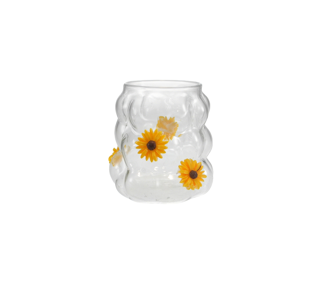 Sunflower Glass Water Bottle YD-CUP-182