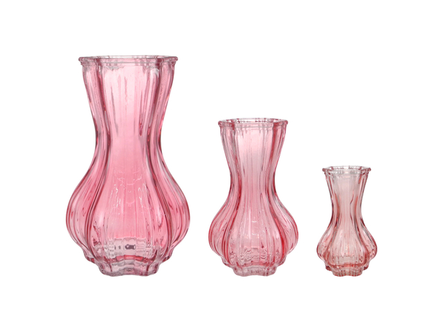 Colored Garlic Head Relief Glass Vase YD-CGV-049