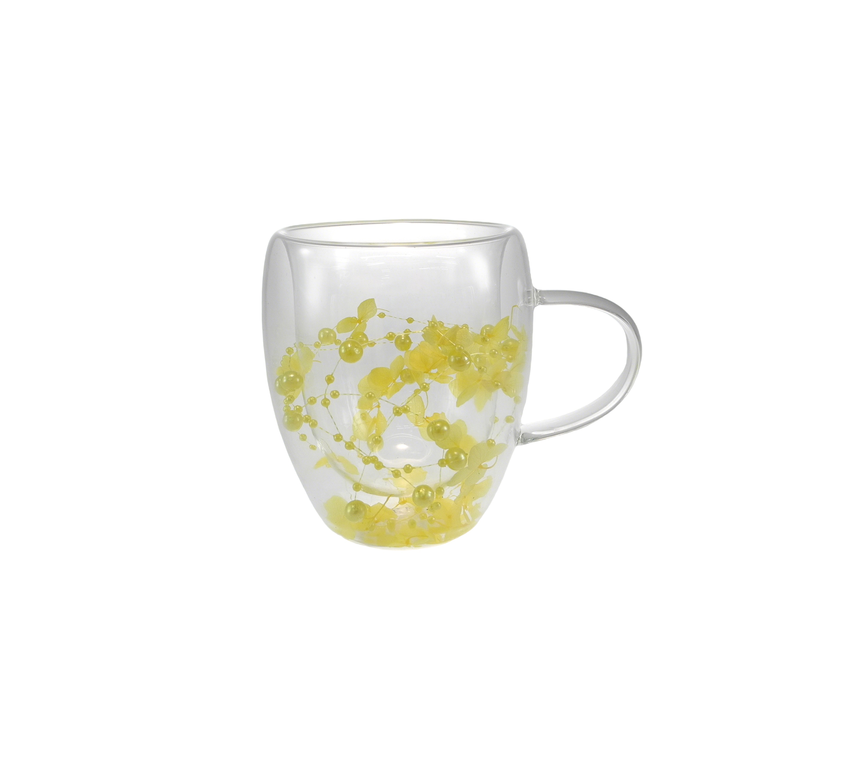 Dried Flower Glass Water Cup YD-CUP-184