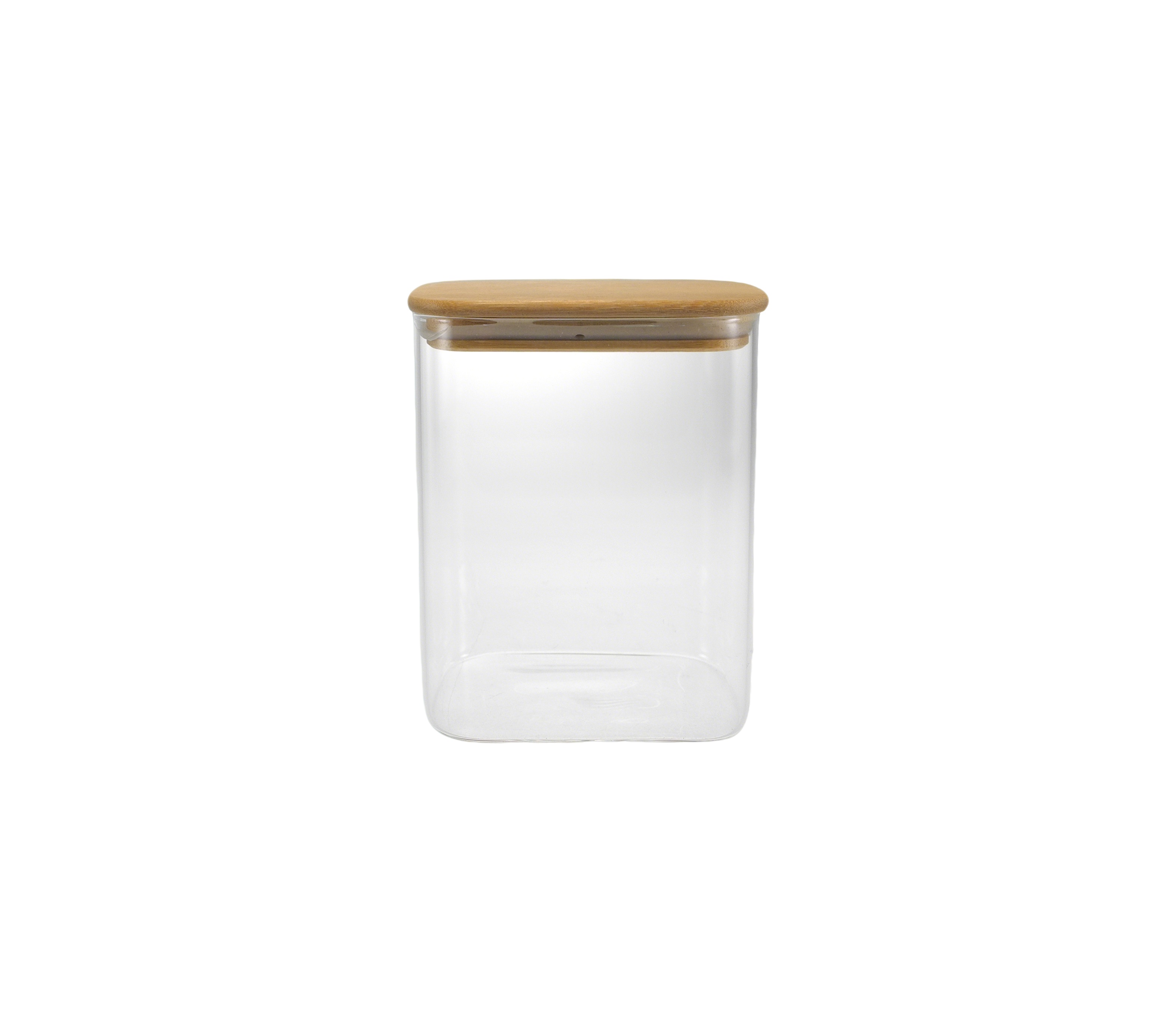 Square Clear Glass Storage Jar Made of High Borosilicate Glass YD-STJ-208