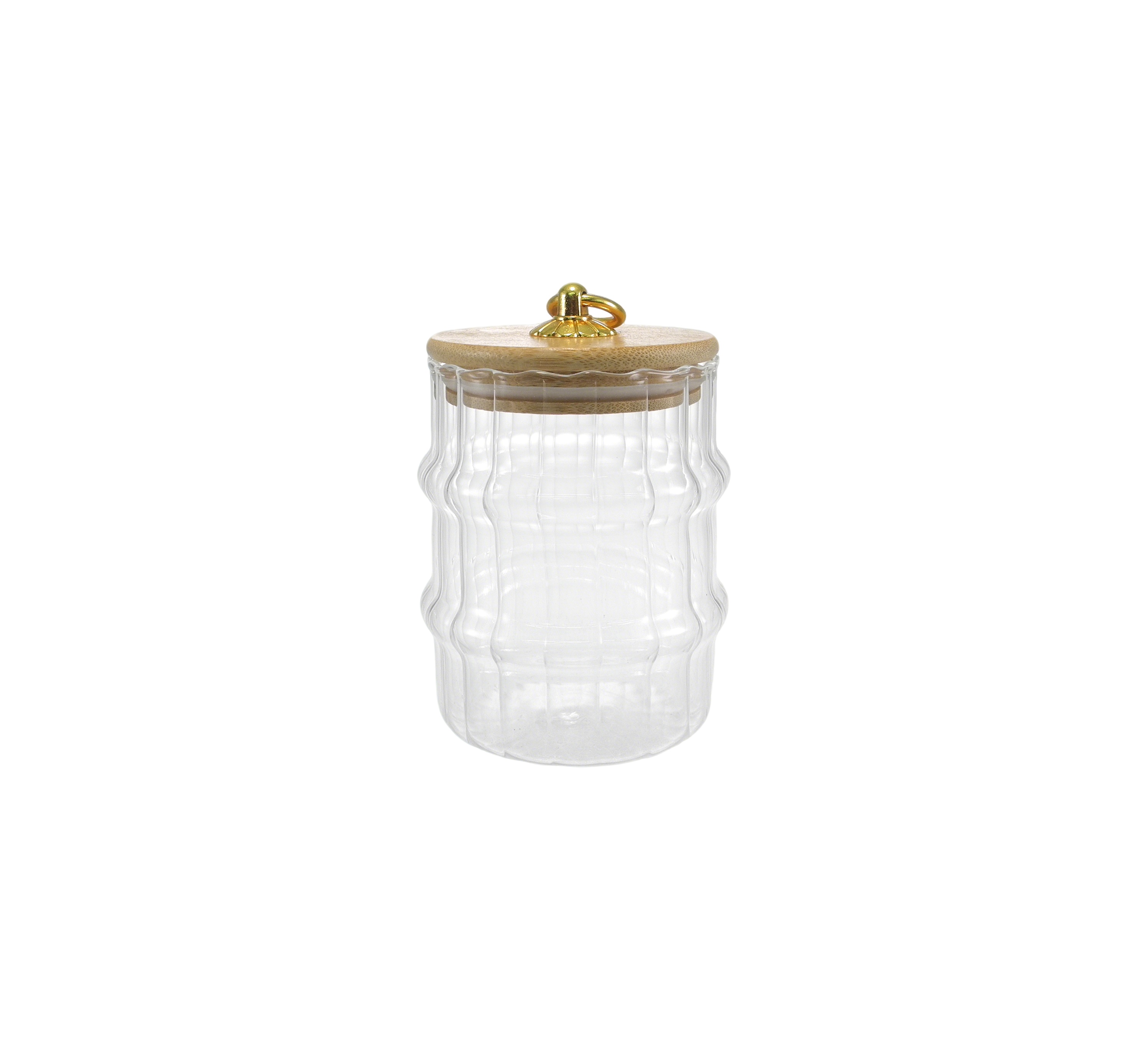 Cauliflower-shaped Borosilicate Glass Storage Jar YD-STJ-203