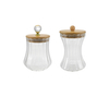 Vertical Striped Borosilicate Glass Storage Jar YD-STJ-199