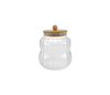 Double-layer Vertical Striped-shaped Glass Storage Container YD-STJ-196