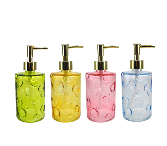 Cylindrical Honeycomb Pattern Pressing Head Hand Sanitizer Bottle YD-HSB-026