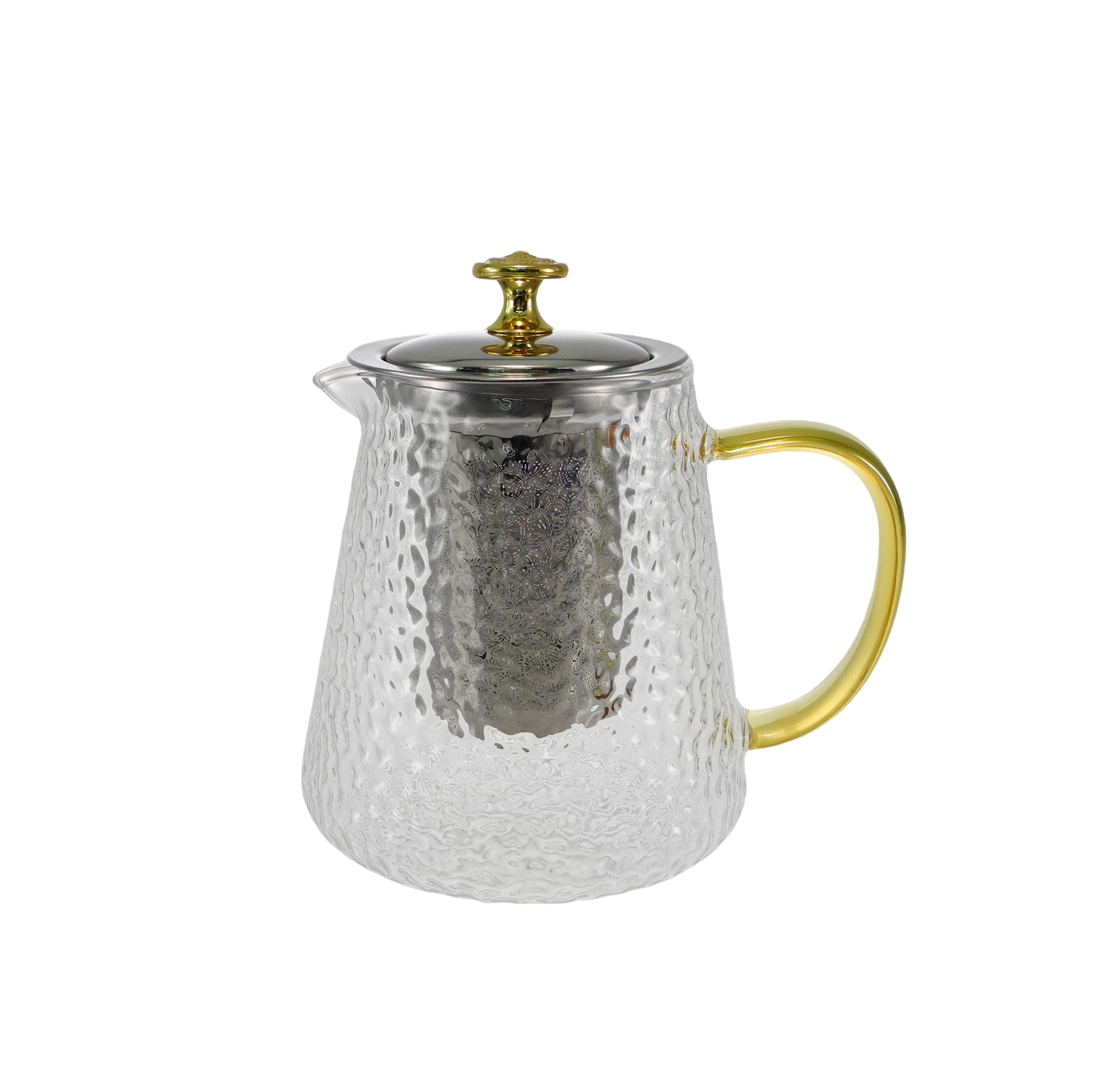 Transparent Dot-shaped Glass Kettle YD-KEL-014