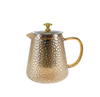 Dot-relief Orange Glass Teapot YD-KEL-015