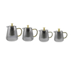 Vertical Striped Grey Glass Kettle YD-KEL-019