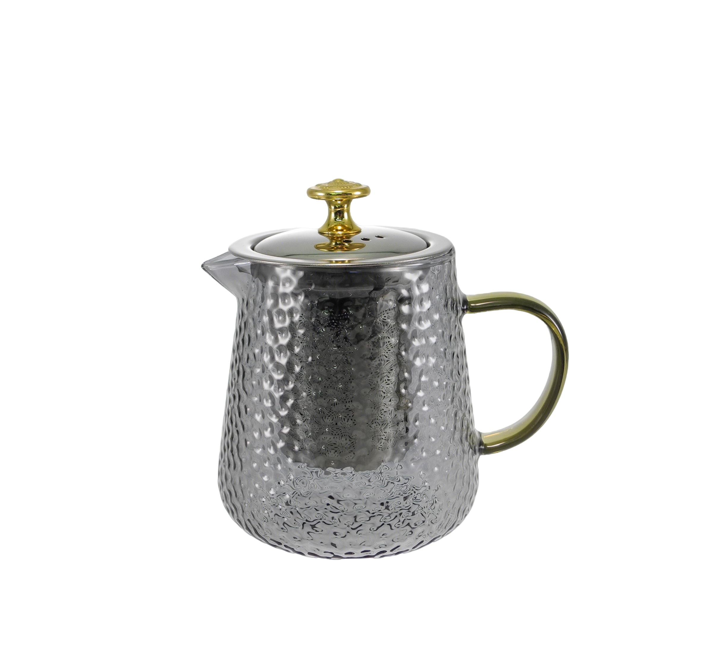 Dot-relief Grey Glass Kettle YD-KEL-016