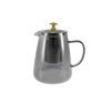 Flat-decorated Grey Glass Kettle YD-KEL-022
