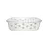 Flower-patterned Square Glass Bowl YD-BOW-022