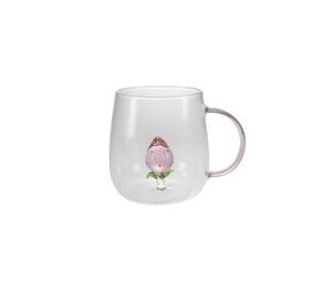 Peach Interior Glass Water Cup YD-CUP-160