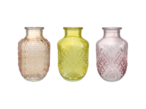 Colored Relief Incised Vase YD-CGV-045