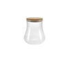Waist-reducing Wooden Lid with High Borosilicate Glass Storage Jar YD-STJ-198