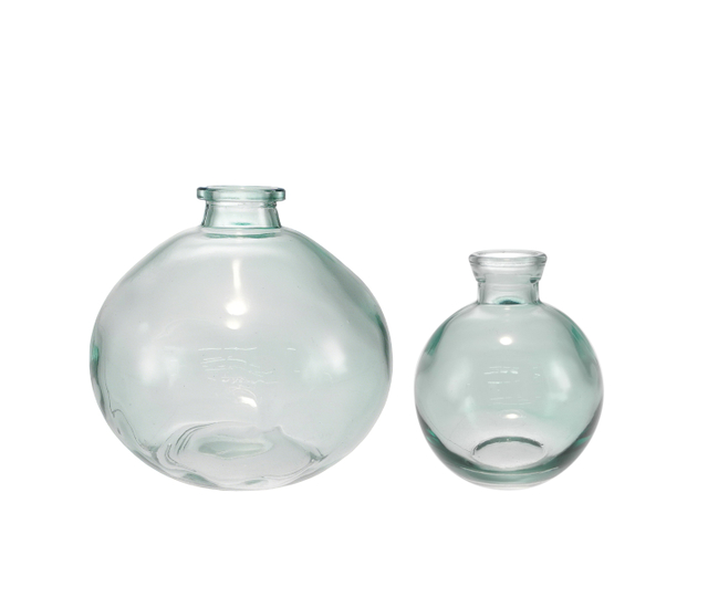 Colored Ink Recycling Green Round Ball-shaped Vases YD-CGV-041