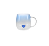 Love-themed Interior Tinted Glass Water Cup YD-CUP-164