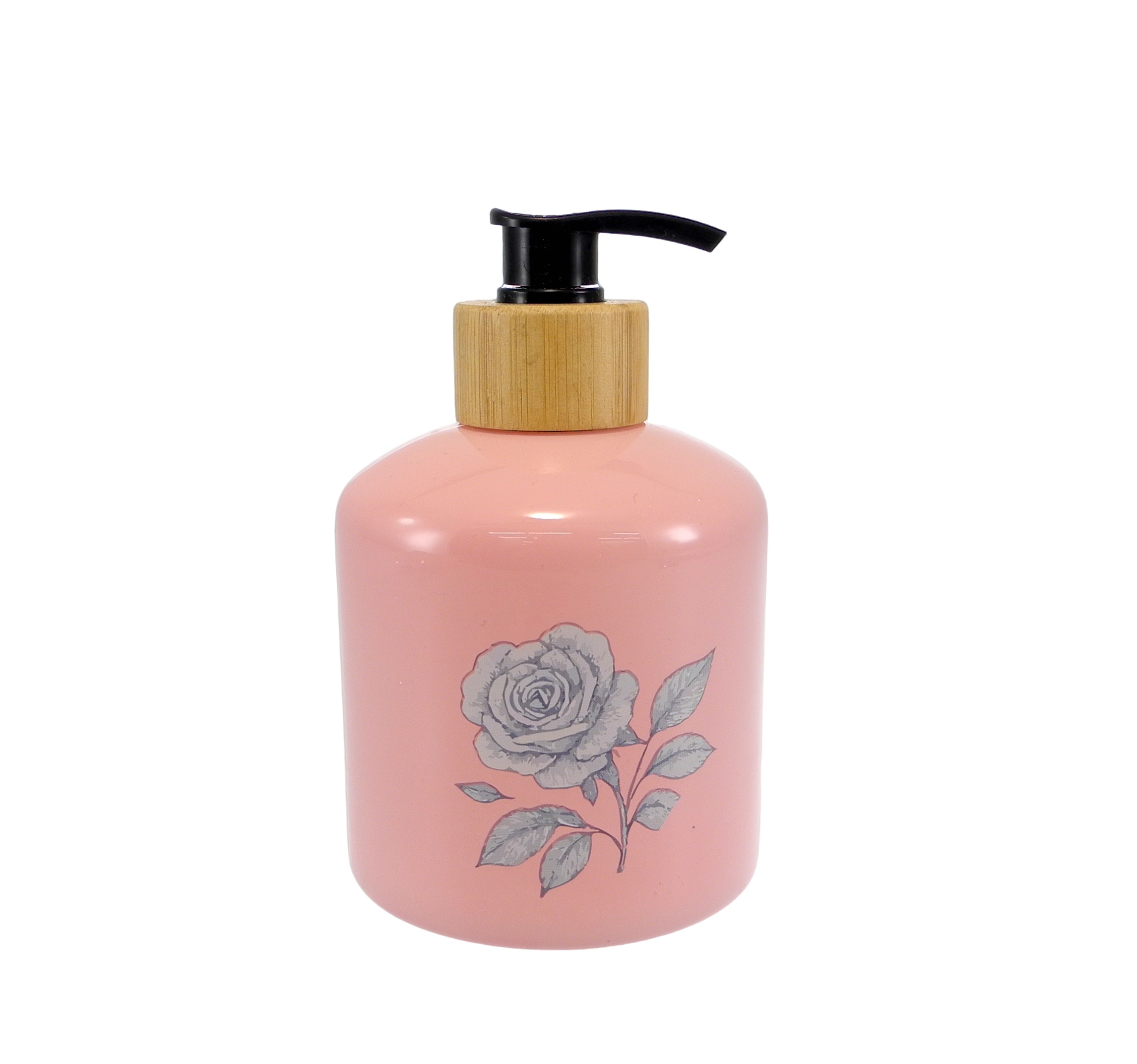 Rose Flower Sticker Pressed Onto The Hand Sanitizer Bottle YD-HSB-018