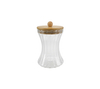 Vertical Striped Borosilicate Glass Storage Jar YD-STJ-199