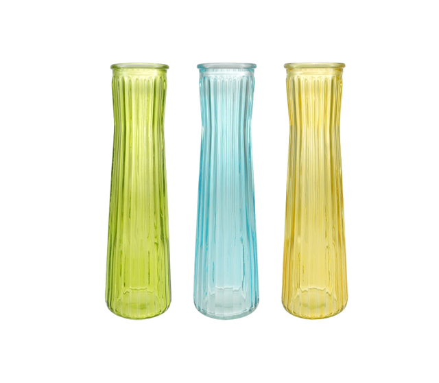 Colored Vertical Striped Vase YD-CGV-042