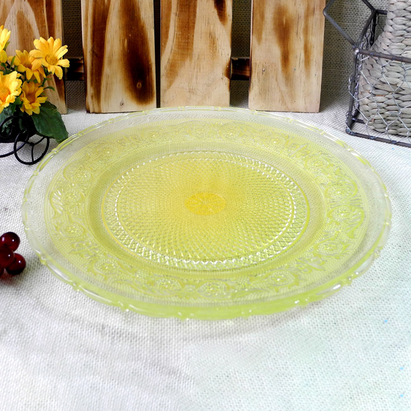 Candy Colors Glass Plate YD-GLSP-014