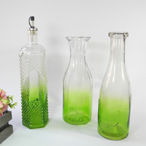 Green Gradient Oil & Vinegar Glass Bottle YD-OVB-005