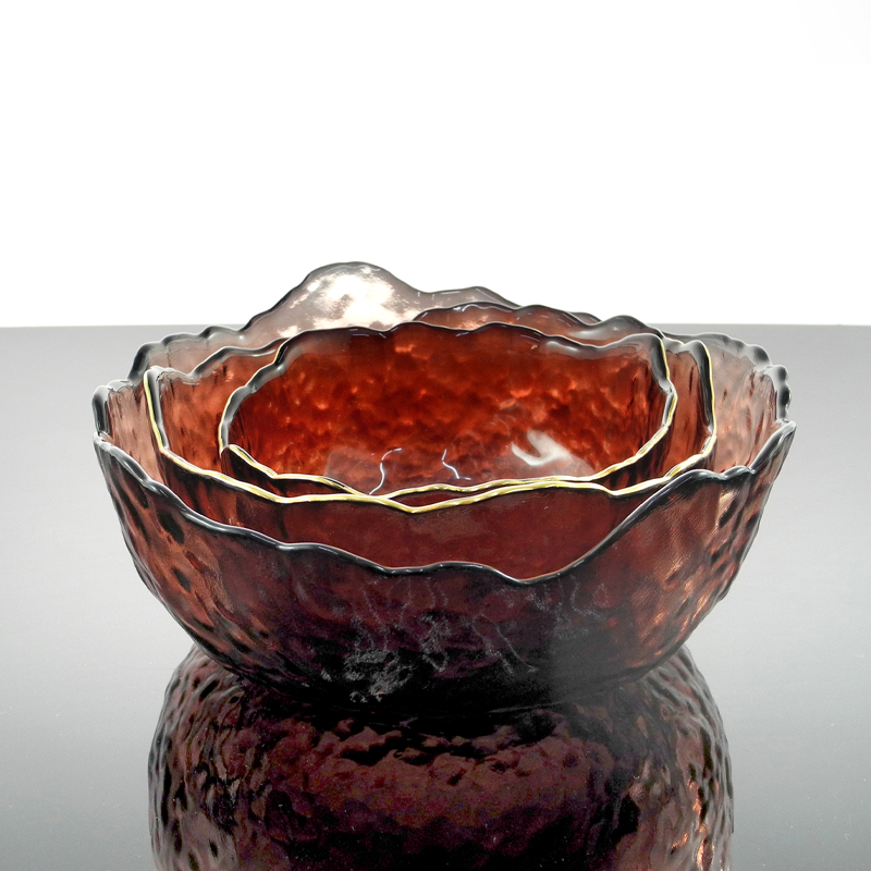 Flower Shaped Glass Bowl Set YD-BOW-011