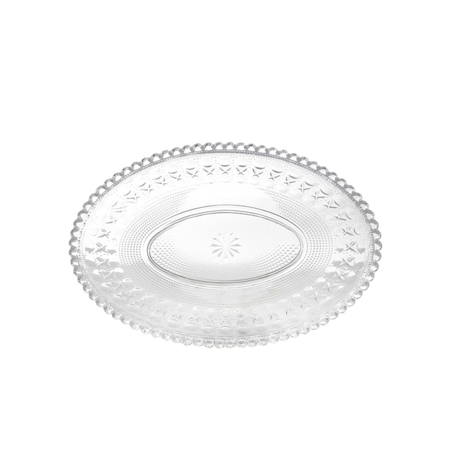 Oval Glass Plate YD-GLSP-009