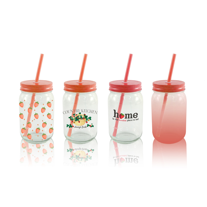 Sticker Pattern Straw Cup YD-CUP-003