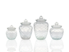 Mesh Relief Glass Storage Jar YD-STJ-032