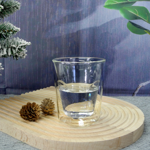 Transparent Glass Double Wall Cup YD-CUP-023