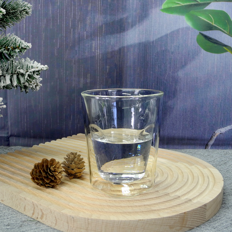 Transparent Glass Double Wall Cup YD-CUP-023