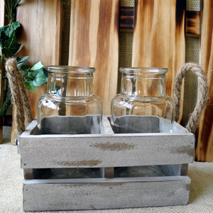 Wooden Pallet Glass Bottle YD-BOT-019