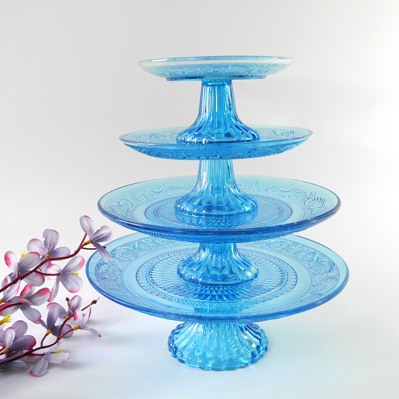 Blue Tiered Dinner Plate YD-PTE-003