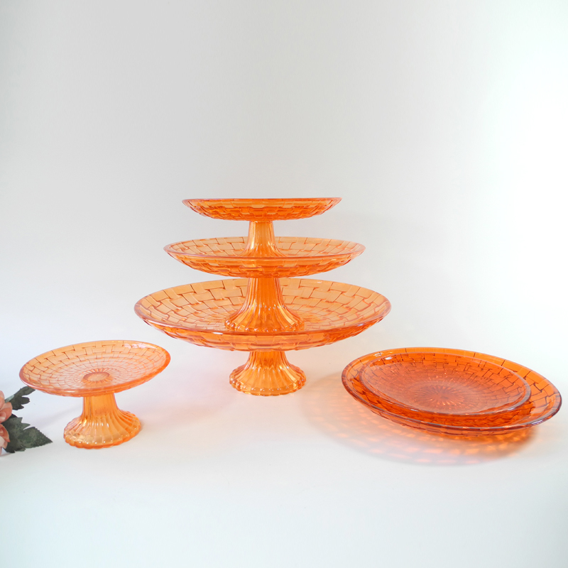 Orange Tiered Dinner Plate YD-PTE-002