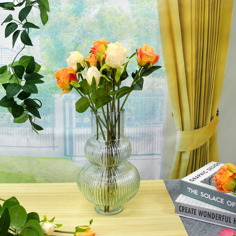 Gourd-shaped Transparent Glass Vases YD-CGV-003