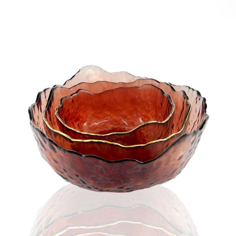 Flower Shaped Glass Bowl Set YD-BOW-011