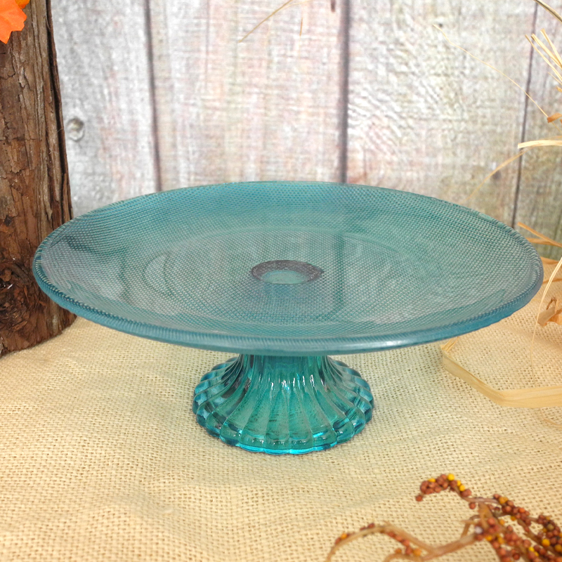 Blue Embossed Pattern Dinner Plate YD-PTE-008