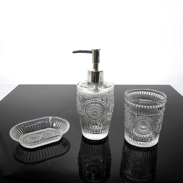 Embossed Bathroom Toiletries Container YD-BC-004