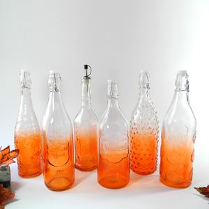 Orange Gradient Oil & Vinegar Glass Bottle YD-OVB-004