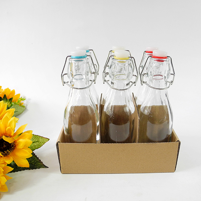 Transparent Glass Clip Bottle YD-CBT-006
