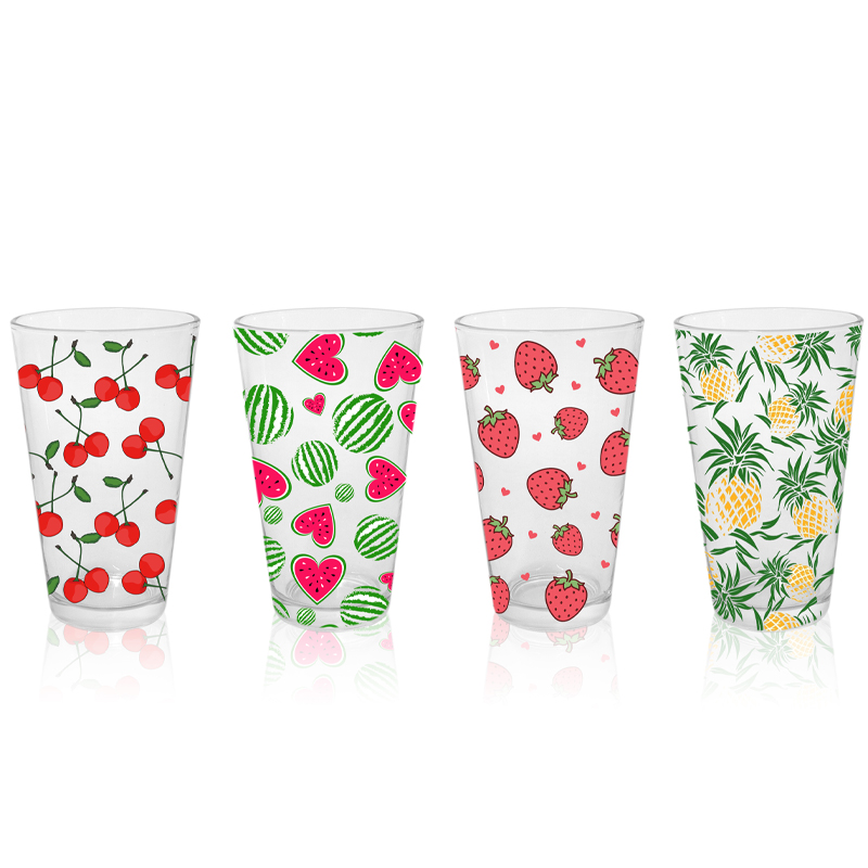 Fruit Stickers Glass Cup YD-CUP-001