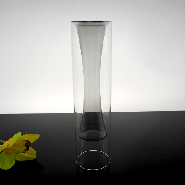 Gray Lampwork Glass Vase YD-LGV-017
