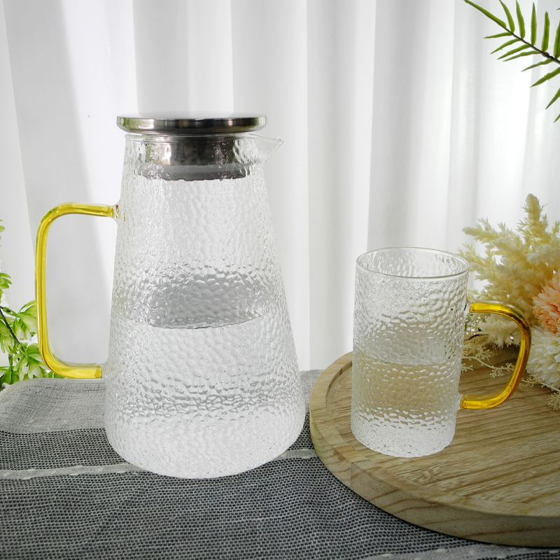 Hammered Embossed Cup And Pot Set YD-CUP-047