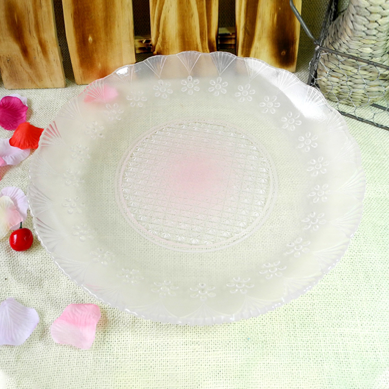 Flower Pattern Glass Plate YD-GLSP-015