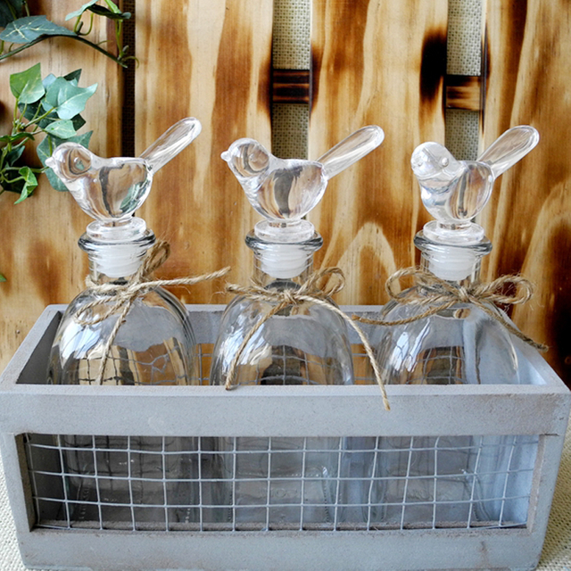 Brid Transparent Glass Bottle YD-BOT-018