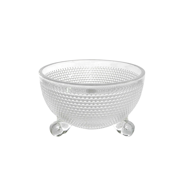 Polka Dot Pattern Glass Bowl with Support YD-BOW-010