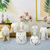 White Cotton Thread Decorative Glass Vases YD-ACC-028